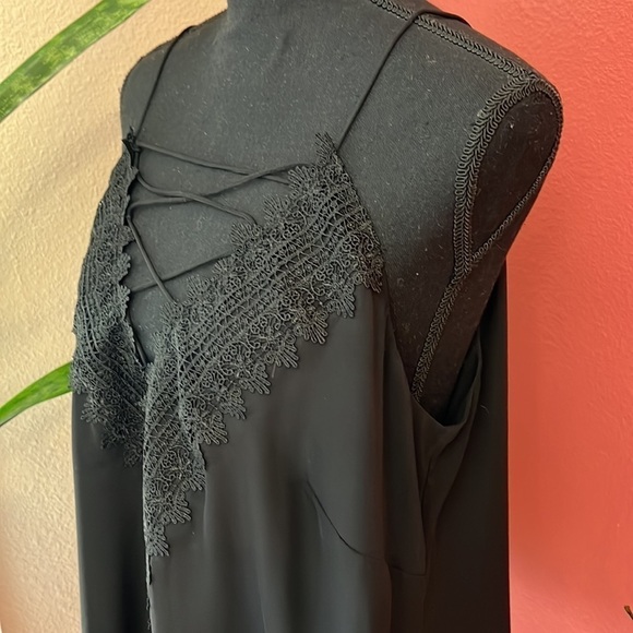 Wayf Lace up Black Camisole - Picture 6 of 11